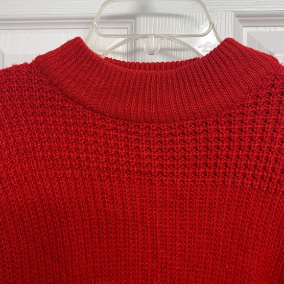 Playboy VTG Oversized Knit Red Sweater XL Winter - Picture 5 of 8
